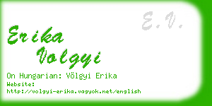 erika volgyi business card